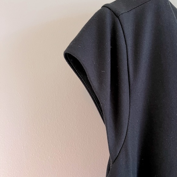 Mix by 41 Hawthorne Plus Size 3X Black V Neck Cap Sleeve Sheath Dress - Picture 4 of 7